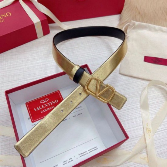 Fake Valentino VLogo Reversible Belt 30mm Black and Gold Metallic Calfskin Replica Replica Valentino VLogo Reversible Belt 30mm Black and Gold Metallic Calfskin