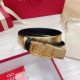 Fake Valentino VLogo Reversible Belt 30mm Black and Gold Metallic Calfskin Replica Replica Valentino VLogo Reversible Belt 30mm Black and Gold Metallic Calfskin