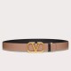 Replica Valentino VLogo Reversible Belt 30mm Beige and Black Calfskin
