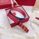 Replica Valentino VLogo Reversible Belt 30mm Black and Red Calfskin