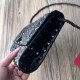 Replica Valentino Rockstud Spike Chain Clutch Crinkled Lambskin