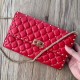 Fake Valentino Rockstud Spike Chain Clutch Red Lambskin Replica
