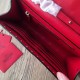 Fake Valentino Rockstud Spike Chain Clutch Red Lambskin Replica