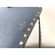 Replica Valentino Rockstud Small Crossbody Bag Blue Grained Calfskin