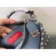 Replica Valentino Rockstud Small Crossbody Bag Blue Grained Calfskin