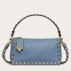 Replica Valentino Rockstud Small Crossbody Bag Blue Grained Calfskin