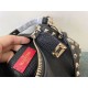 Fake Valentino Rockstud Small Crossbody Bag Black Grained Calfskin Replica