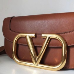 Replica Valentino Supervee Crossbody Bag Brown 
