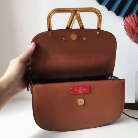 Replica Valentino Supervee Crossbody Bag Brown 