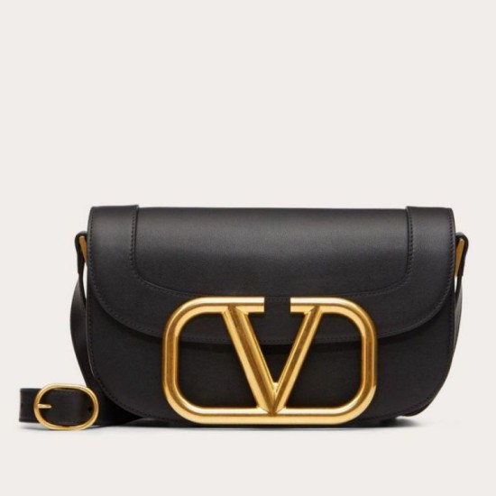 Fake Valentino Supervee Crossbody Bag Black  Replica