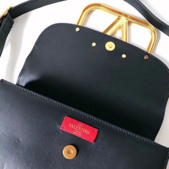 Fake Valentino Supervee Crossbody Bag Black  Replica