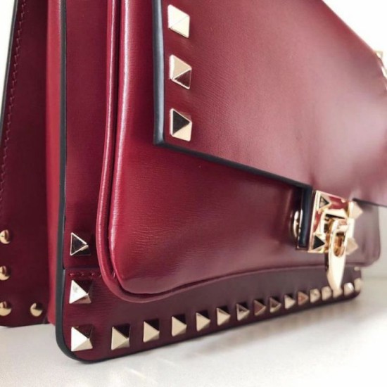 Replica Valentino Rockstud Crossbody Bag Red Calfskin Fake Valentino Rockstud Crossbody Bag Red Calfskin Replica