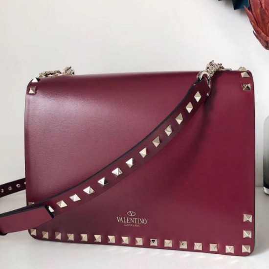 Replica Valentino Rockstud Crossbody Bag Red Calfskin Fake Valentino Rockstud Crossbody Bag Red Calfskin Replica