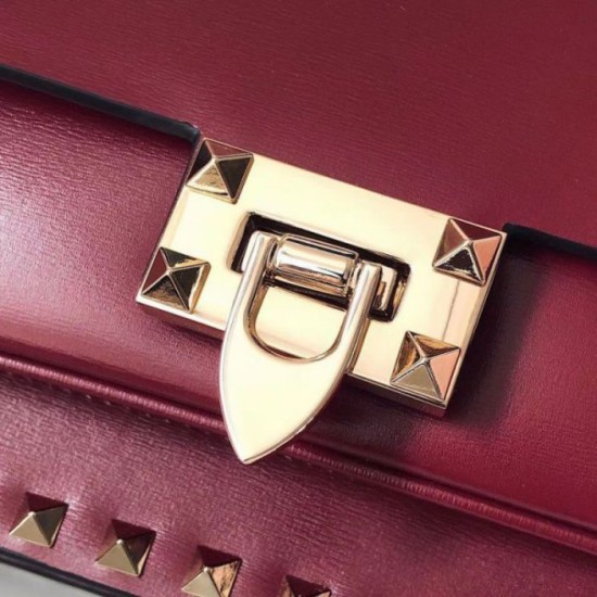 Replica Valentino Rockstud Crossbody Bag Red Calfskin Fake Valentino Rockstud Crossbody Bag Red Calfskin Replica