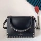 Replica Valentino Rockstud Crossbody Bag Black Calfskin
