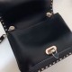 Replica Valentino Rockstud Crossbody Bag Black Calfskin