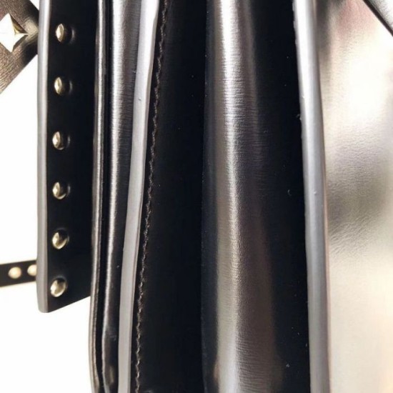 Replica Valentino Rockstud Crossbody Bag Black Calfskin