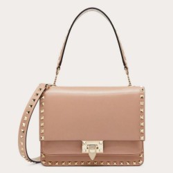 Replica Valentino Rockstud Crossbody Bag Nude Calfskin
