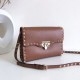 Replica Valentino Rockstud Small Crossbody Bag Brown Grained 
