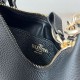 Fake Valentino Rockstud Small Hobo Bag Black Grainy Calfskin Replica