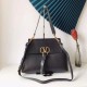 Replica Valentino Small Vring Handbag Black Buffalo 