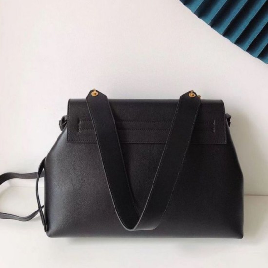 Replica Valentino Small Vring Handbag Black Buffalo 
