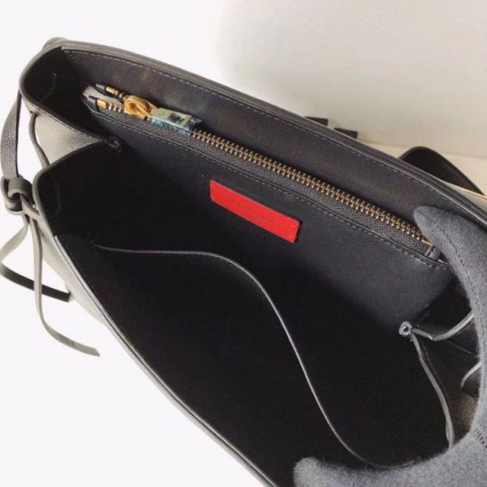 Replica Valentino Small Vring Handbag Black Buffalo 