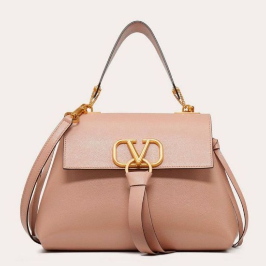 Fake Valentino Small Vring Handbag Pink Buffalo  Replica