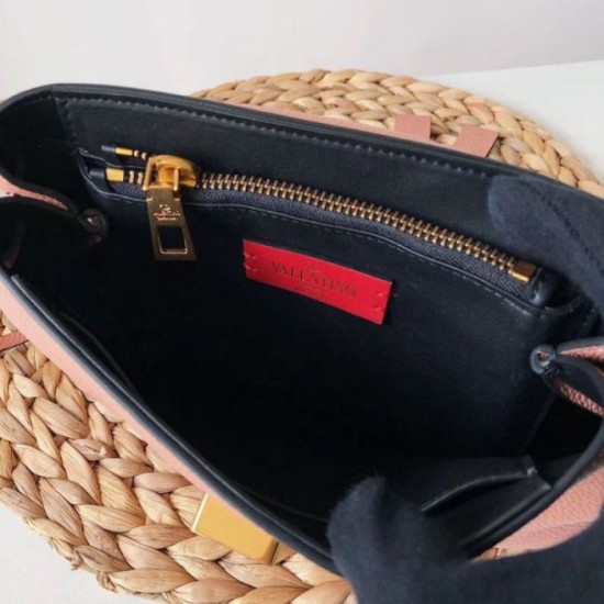 Fake Valentino Small Vring Handbag Pink Buffalo  Replica
