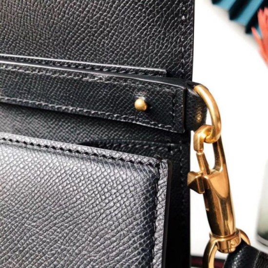 Fake Valentino Small Vsling Handbag Black Grainy Calfskin Replica Replica Valentino Small Vsling Handbag Black Grainy Calfskin