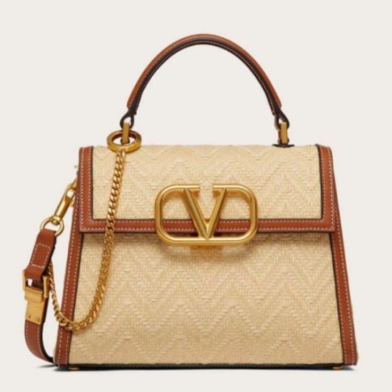 Replica Valentino Small Vsling Handbag Chevron Raffia Replica Valentino Small Vsling Handbag Chevron Raffia