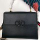 Fake Valentino Vsling Handbag Black Grainy Calfskin Replica