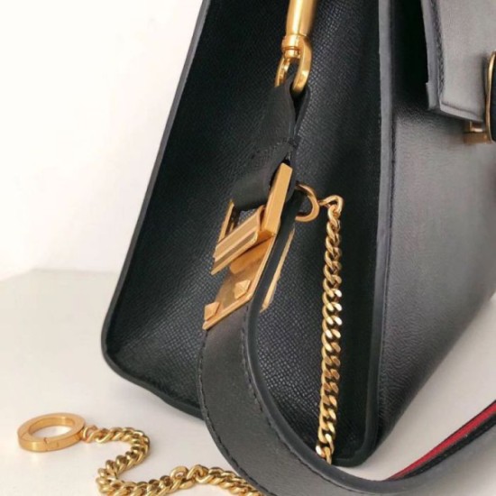 Fake Valentino Vsling Handbag Black Grainy Calfskin Replica