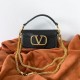 Fake Valentino Loco Small Shoulder Bag Black Calfskin Replica