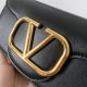 Fake Valentino Loco Small Shoulder Bag Black Calfskin Replica