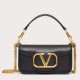 Fake Valentino Loco Small Shoulder Bag Black Calfskin Replica