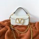 Replica Valentino Loco Small Shoulder Bag White Calfskin