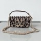 Replica Valentino Small Loco Shoulder Bag Black Toile Iconographe