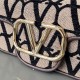 Replica Valentino Small Loco Shoulder Bag Black Toile Iconographe