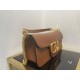 Replica Valentino Loco Large Shoulder Bag Brown Calfskin