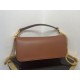 Replica Valentino Loco Large Shoulder Bag Brown Calfskin