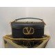 Fake Valentino Loco Large Shoulder Bag Black Calfskin Replica