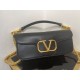 Fake Valentino Loco Large Shoulder Bag Black Calfskin Replica