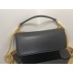 Fake Valentino Loco Large Shoulder Bag Black Calfskin Replica