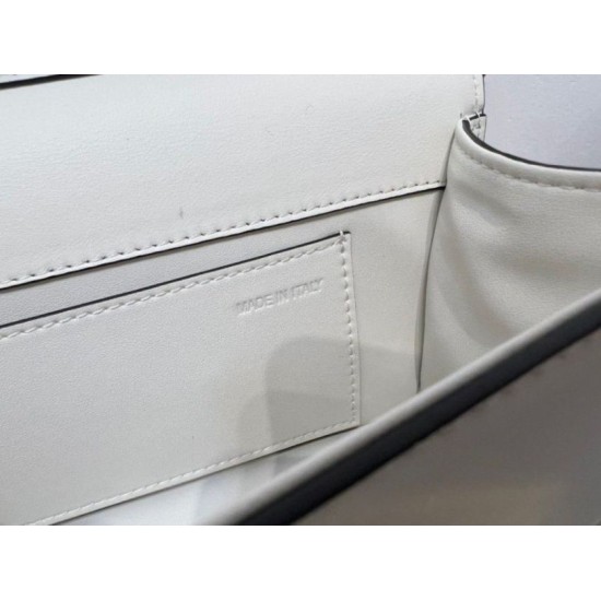 Replica Valentino Loco Large Shoulder Bag White Calfskin