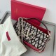 Fake Valentino Large Loco Shoulder Bag Black Toile Iconographe Replica