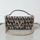 Fake Valentino Large Loco Shoulder Bag Black Toile Iconographe Replica