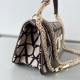 Fake Valentino Large Loco Shoulder Bag Black Toile Iconographe Replica