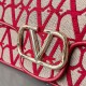 Replica Valentino Large Loco Shoulder Bag Red Toile Iconographe