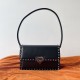 Replica Valentino Rockstud23 Shoulder Bag Black Calfskin